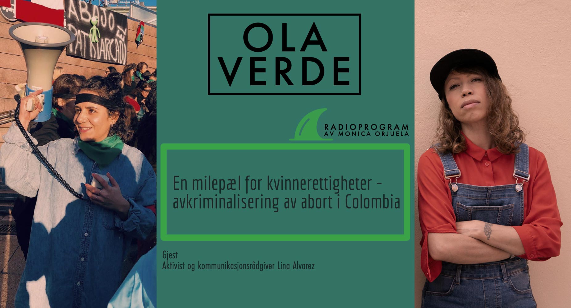 Lina Álvarez, norsk-colombiansk feminist og journalisten Mónica Orjuela